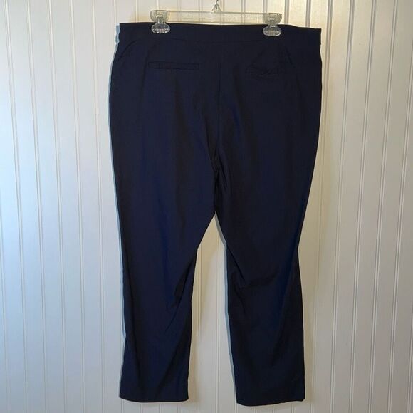 Nanette by Nanette Lepore Trouser Pants Women 18W Navy Blue Stretch Classic - Picture 5 of 9